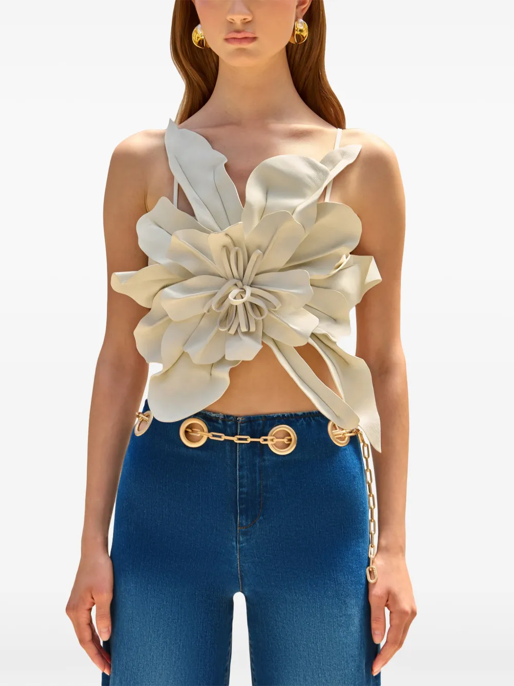 Топ Gabriela без рукавов Cult Gaia, белый
Топ Gabriela без рукавов Cult Gaia, белый