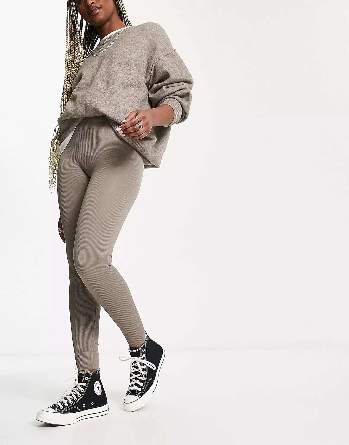 Только бесшовные леггинсы с высокой талией грибного цвета ONLY
Только бесшовные леггинсы с высокой талией грибного цвета ONLY