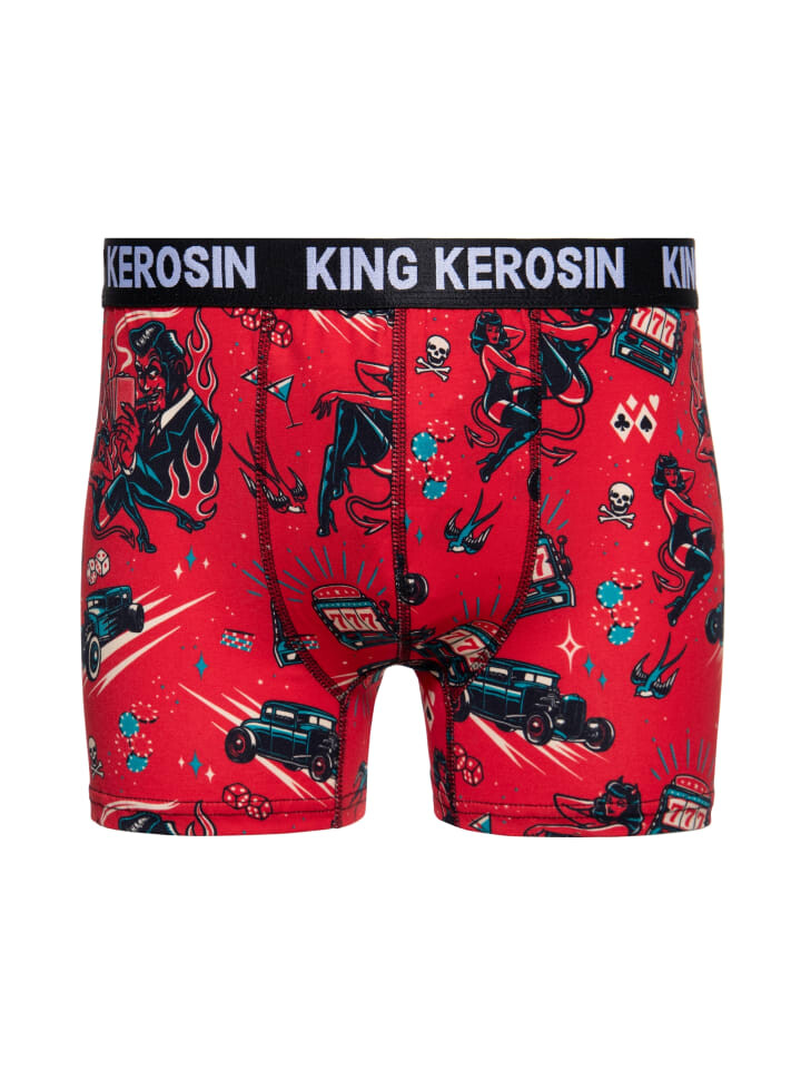 Трусы боксеры King Kerosin Boxershorts Rockabilly Devil, красный
Трусы боксеры King Kerosin Boxershorts Rockabilly Devil, красный