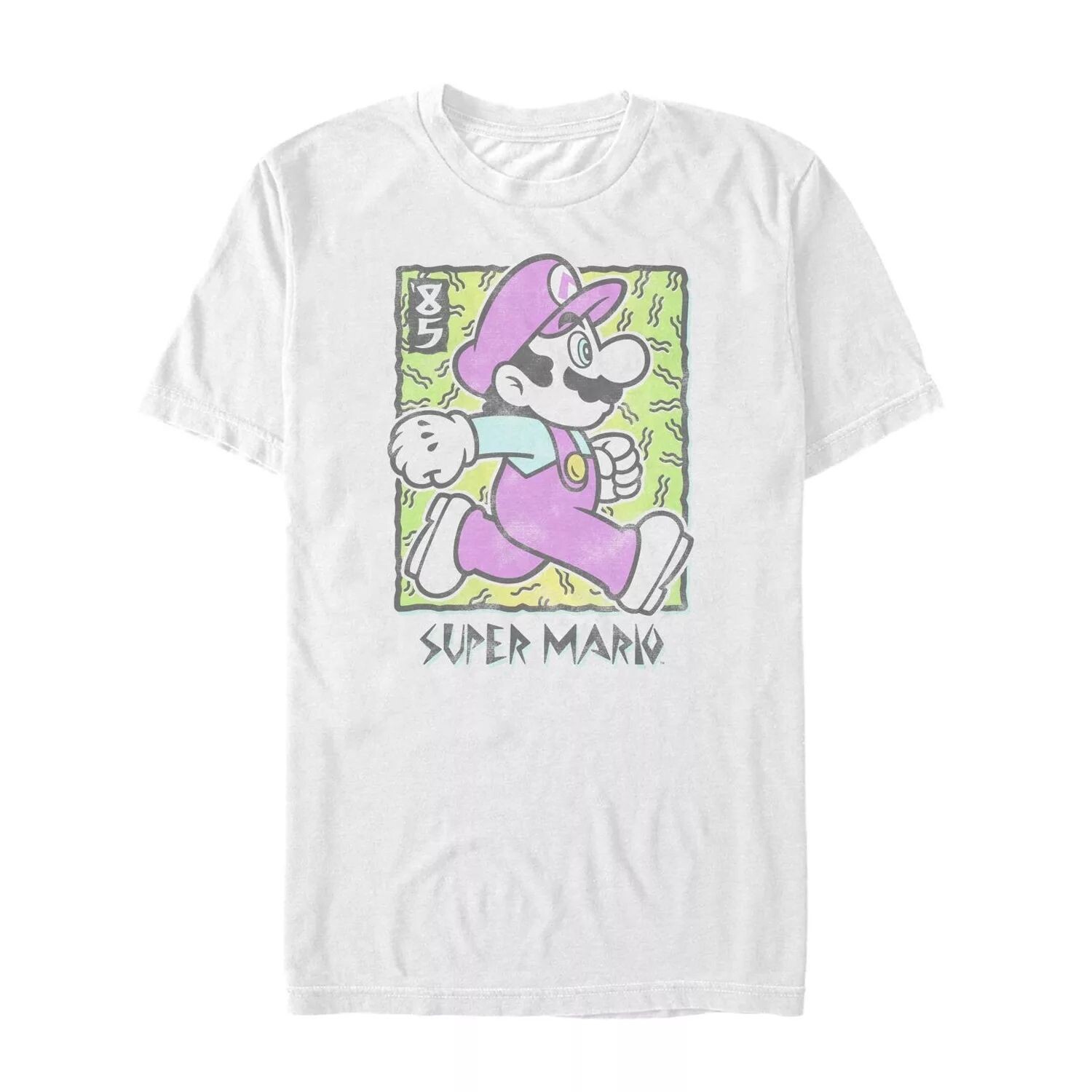 Мужская футболка Super Mario Bros Vintage Color с боковым бегом Licensed Character
Мужская футболка Super Mario Bros Vintage Color с боковым бегом Licensed Character