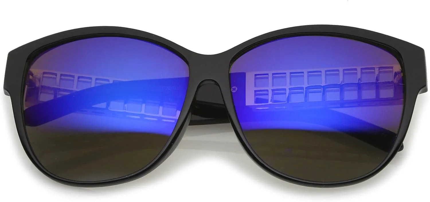 Солнцезащитные очки zeroUV Oversize в роговой оправе с металлическими дужками, зеркальные, квадратные линзы, «кошачий глаз», 62 мм, Black-gold / Purple Mirror
Солнцезащитные очки zeroUV Oversize в роговой оправе с металлическими дужками, зеркальные, квадратные линзы, «кошачий глаз», 62 мм, Black-gold / Purple Mirror