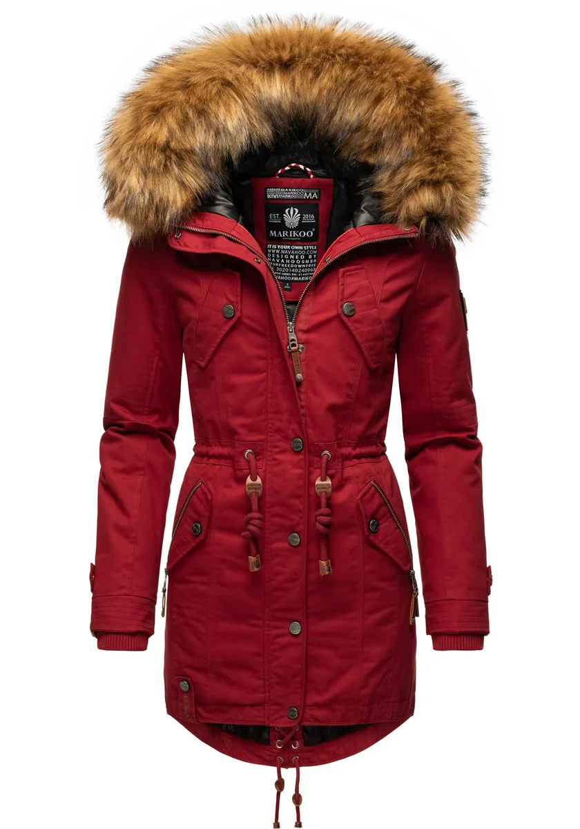Зимнее пальто Marikoo "La Viva Prc", стильная зимняя парка со съемным искусственным мехом, красный
Зимнее пальто Marikoo "La Viva Prc", стильная зимняя парка со съемным искусственным мехом, красный