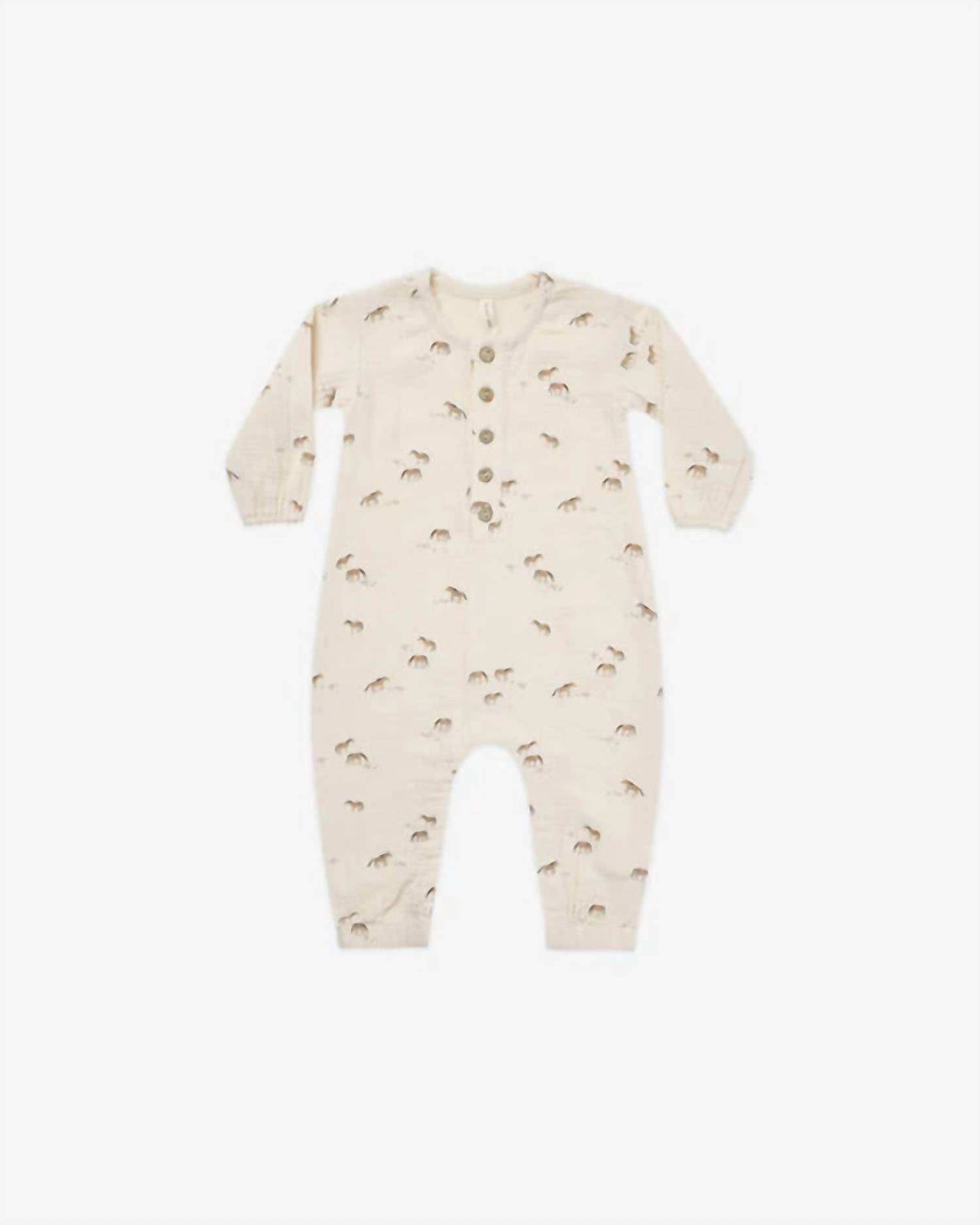 Детский вязаный комбинезон с длинным рукавом Baby Horses в натуральном цвете Quincy Mae
Детский вязаный комбинезон с длинным рукавом Baby Horses в натуральном цвете Quincy Mae