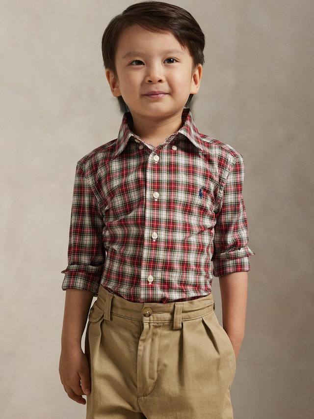 Детская хлопковая рубашка с длинными рукавами в клетку Ralph Lauren, Red/Cream
Детская хлопковая рубашка с длинными рукавами в клетку Ralph Lauren, Red/Cream