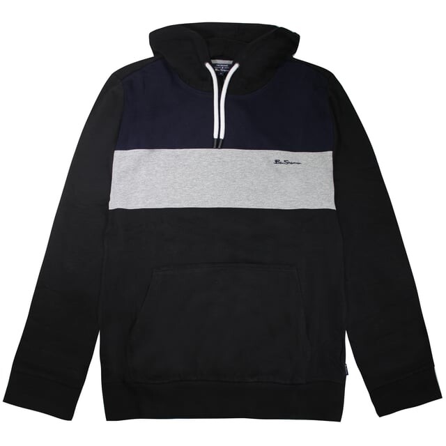 Мужская черная толстовка со вставками Ben Sherman, черный
Мужская черная толстовка со вставками Ben Sherman, черный