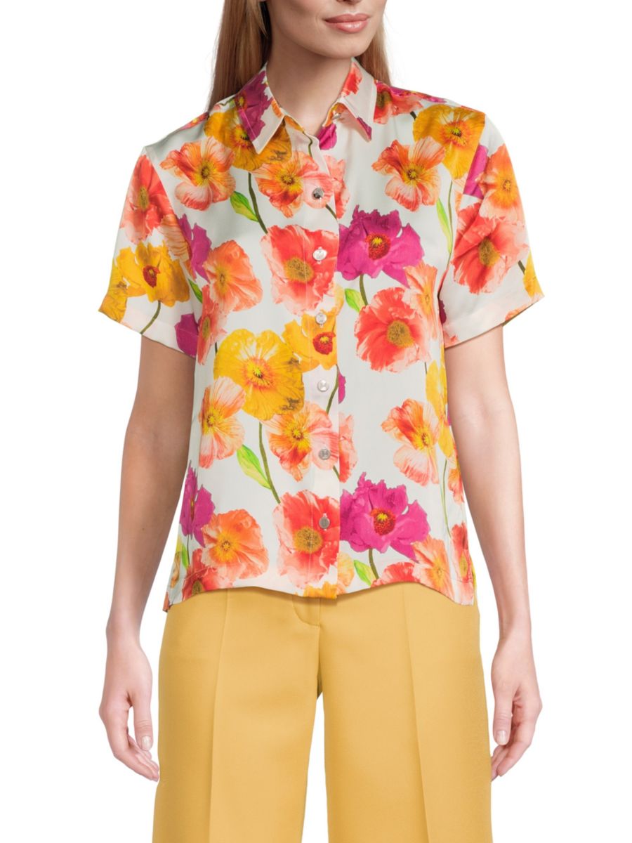 Блузка с цветочным принтом на пуговицах Karl Lagerfeld Paris, цвет Soft White Multi
Блузка с цветочным принтом на пуговицах Karl Lagerfeld Paris, цвет Soft White Multi