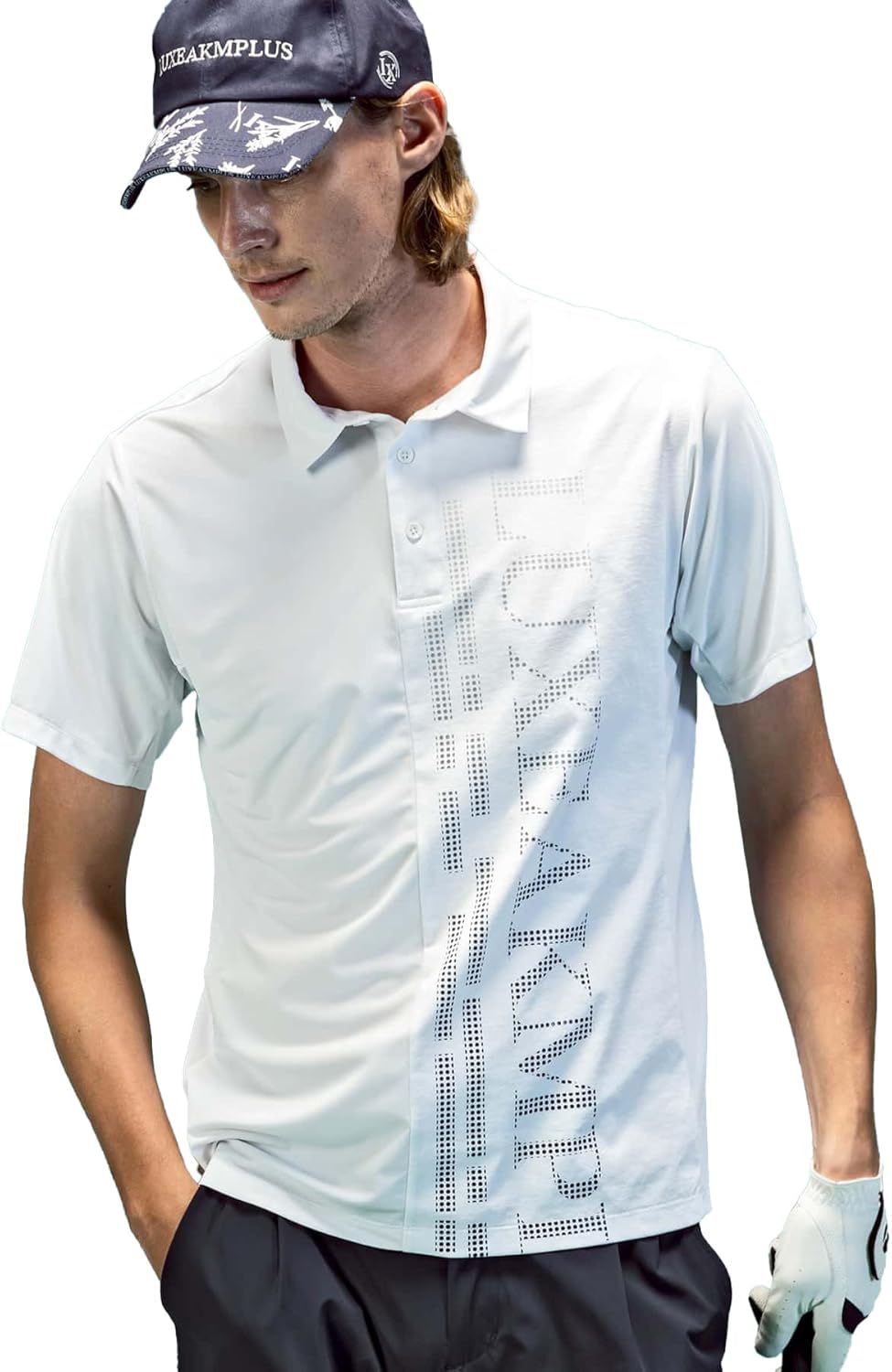 Мужская поло-рубашка LUXEK Plus с коротким рукавом и вертикальным логотипом в современном стиле для гольфа Luxeakmplus, белый
Мужская поло-рубашка LUXEK Plus с коротким рукавом и вертикальным логотипом в современном стиле для гольфа Luxeakmplus, белый