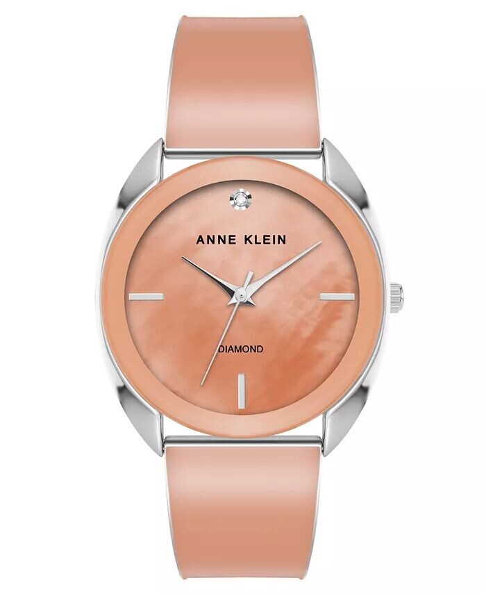 Женские кварцевые часы из серебристого сплава и лиловой эмали, 34 мм Anne Klein, оранжевый
Женские кварцевые часы из серебристого сплава и лиловой эмали, 34 мм Anne Klein, оранжевый