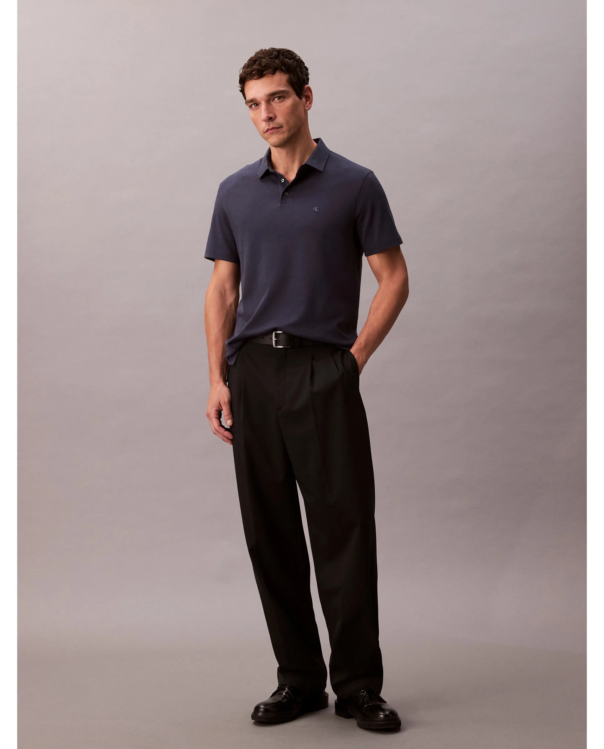 Поло мужское с коротким рукавом из хлопка Calvin Klein, темно-синий
Поло мужское с коротким рукавом из хлопка Calvin Klein, темно-синий