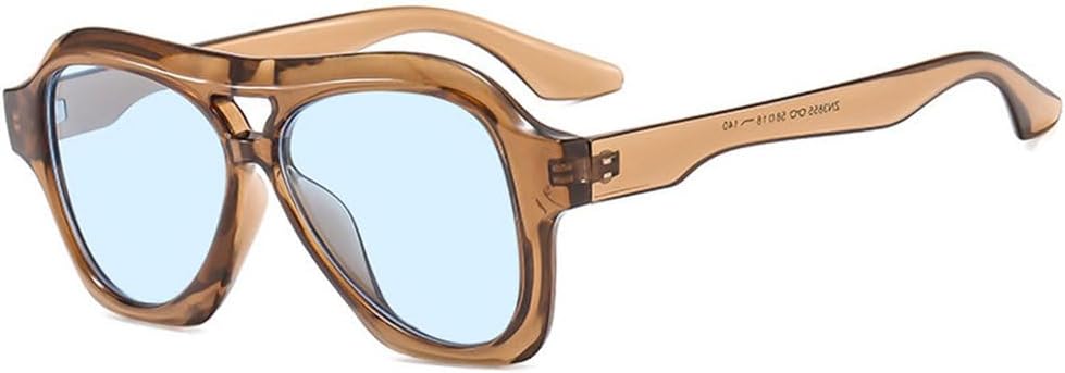 Модные солнцезащитные очки с двойной перемычкой для женщин, ретро-очки с двойными линзами, цветные, с защитой от УФ-излучения UV400, для мужчин, в стиле панк TYUVIVO, Tea Blue
Модные солнцезащитные очки с двойной перемычкой для женщин, ретро-очки с двойными линзами, цветные, с защитой от УФ-излучения UV400, для мужчин, в стиле панк TYUVIVO, Tea Blue