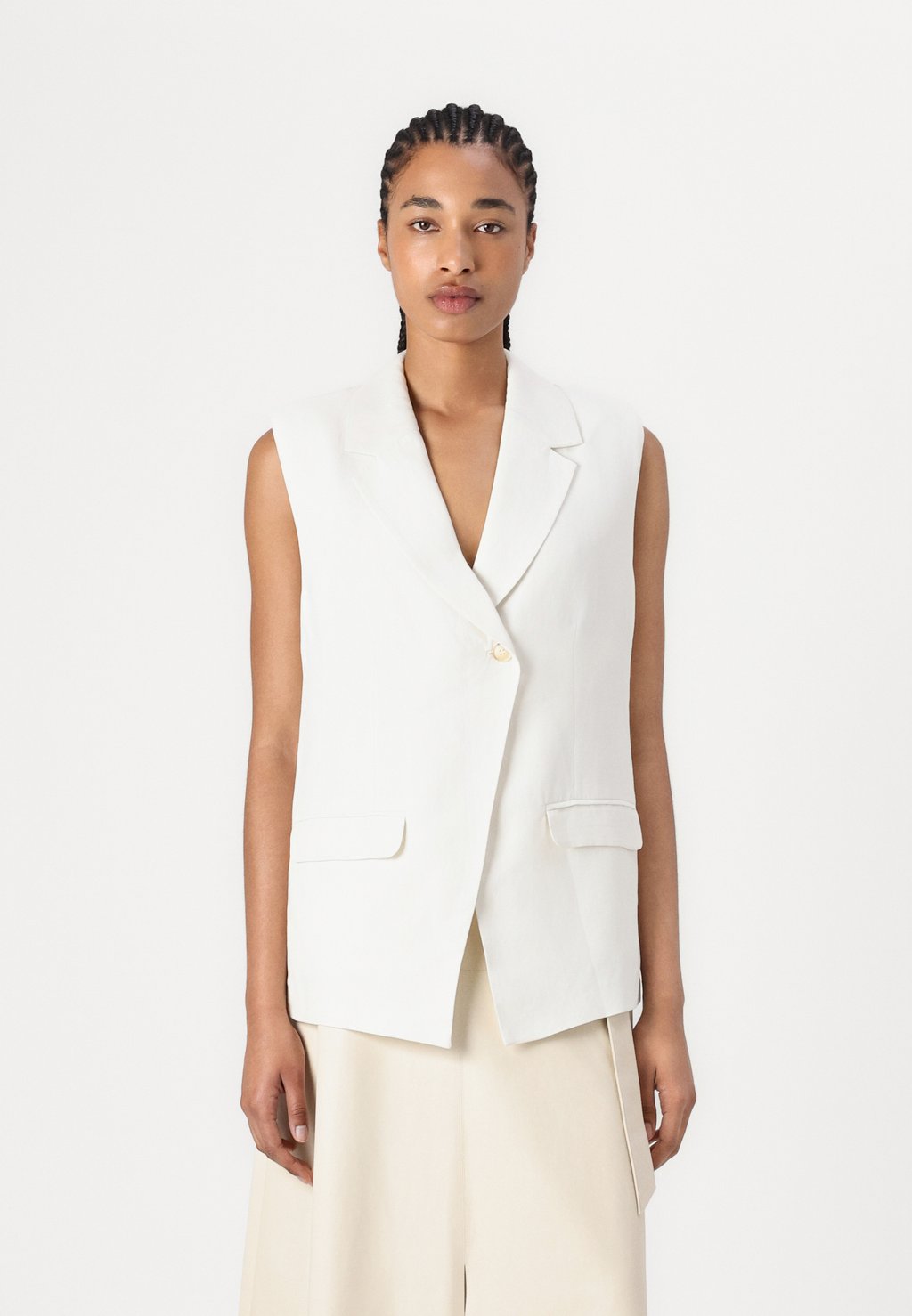 Жилет THENA Samsøe Samsøe, кремовый 
Жилет THENA Samsøe Samsøe, кремовый