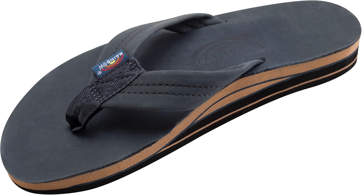 Мужские сандалии Rainbow с двойным слоем кожи и поддержкой свода стопы Rainbow Sandals, Navy W/Fawn Midsole
Мужские сандалии Rainbow с двойным слоем кожи и поддержкой свода стопы Rainbow Sandals, Navy W/Fawn Midsole