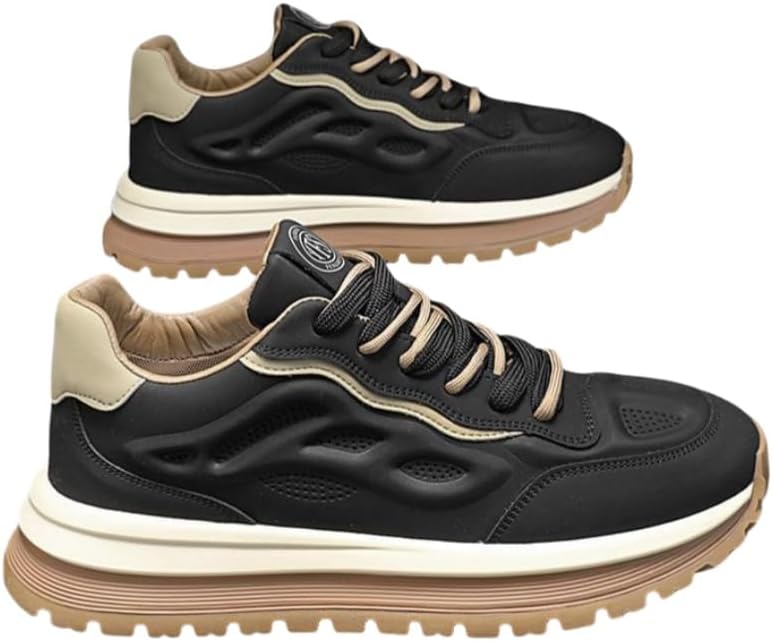 Мужские повседневные модные спортивные кроссовки - с толстой подошвой, прочные и удобные мужские спортивные кроссовки Clolinde, черный
Мужские повседневные модные спортивные кроссовки - с толстой подошвой, прочные и удобные мужские спортивные кроссовки Clolinde, черный