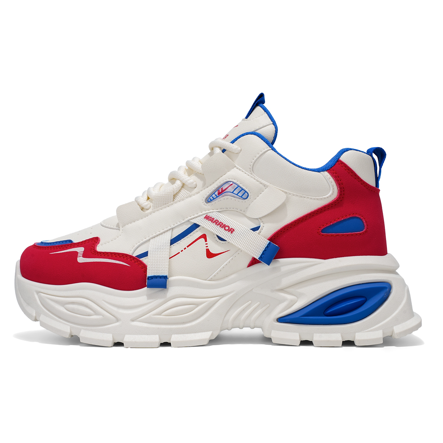 Мужские кроссовки Mid top Chunky с защитой от истирания и ударов, на высокой подошве WARRIOR, бежевый красный синий
Мужские кроссовки Mid top Chunky с защитой от истирания и ударов, на высокой подошве WARRIOR, бежевый красный синий