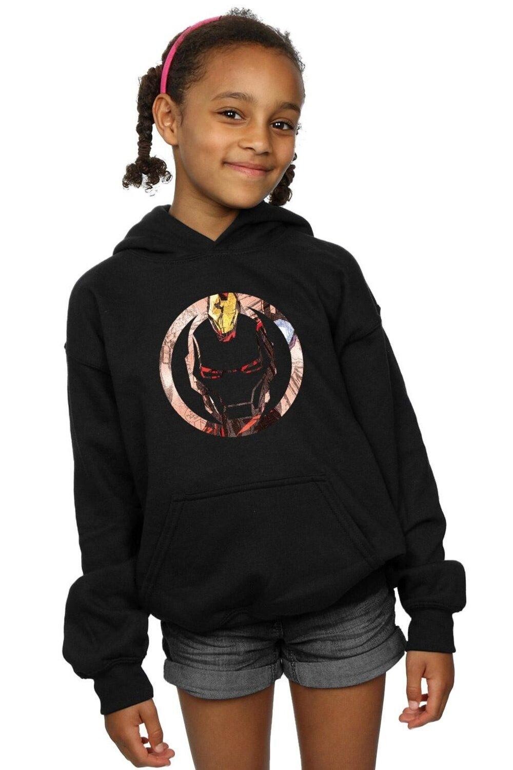 Толстовка с символом «Железный человек» Marvel, черный 
Толстовка с символом «Железный человек» Marvel, черный