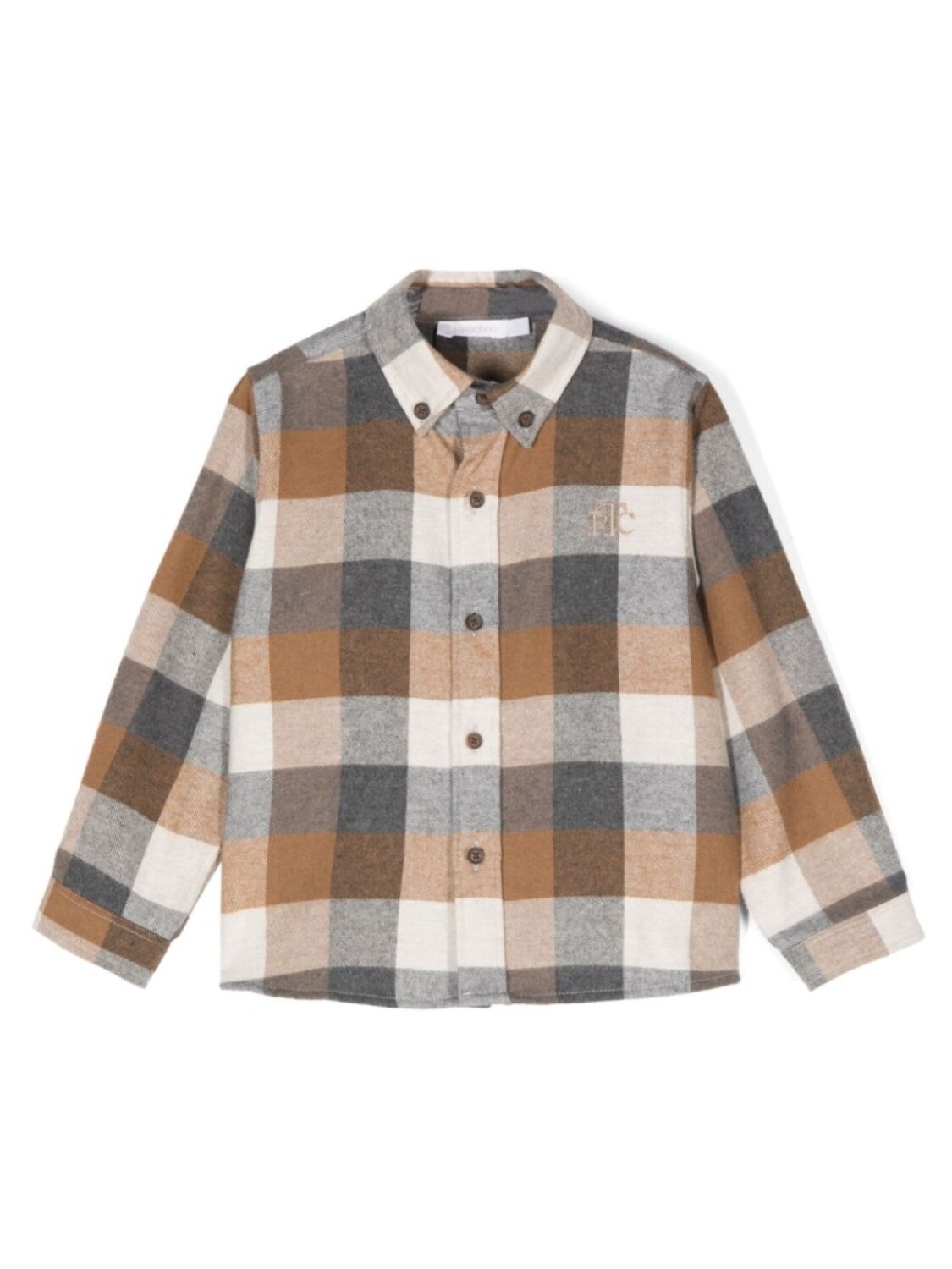 Рубашка с вышитым логотипом Patachou, нейтральный цвет
Рубашка с вышитым логотипом Patachou, нейтральный цвет