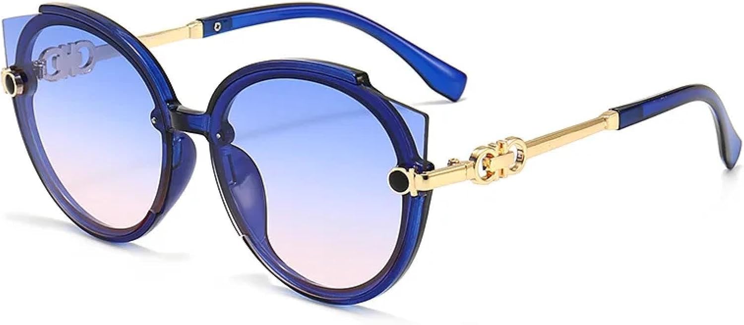 Солнцезащитные очки «кошачий глаз» для женщин, круглые солнцезащитные очки для мужчин, большие солнцезащитные очки, чайный оттенок, защита от УФ-излучения UV400 DSVIGF, Blue
Солнцезащитные очки «кошачий глаз» для женщин, круглые солнцезащитные очки для мужчин, большие солнцезащитные очки, чайный оттенок, защита от УФ-излучения UV400 DSVIGF, Blue