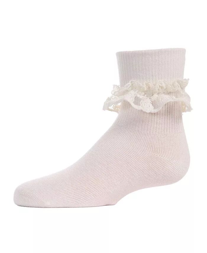 Носки-браслеты для девочек Double Dare из двухслойной кружевной смеси из хлопка MeMoi, слоновая кость/кремовый
Носки-браслеты для девочек Double Dare из двухслойной кружевной смеси из хлопка MeMoi, слоновая кость/кремовый