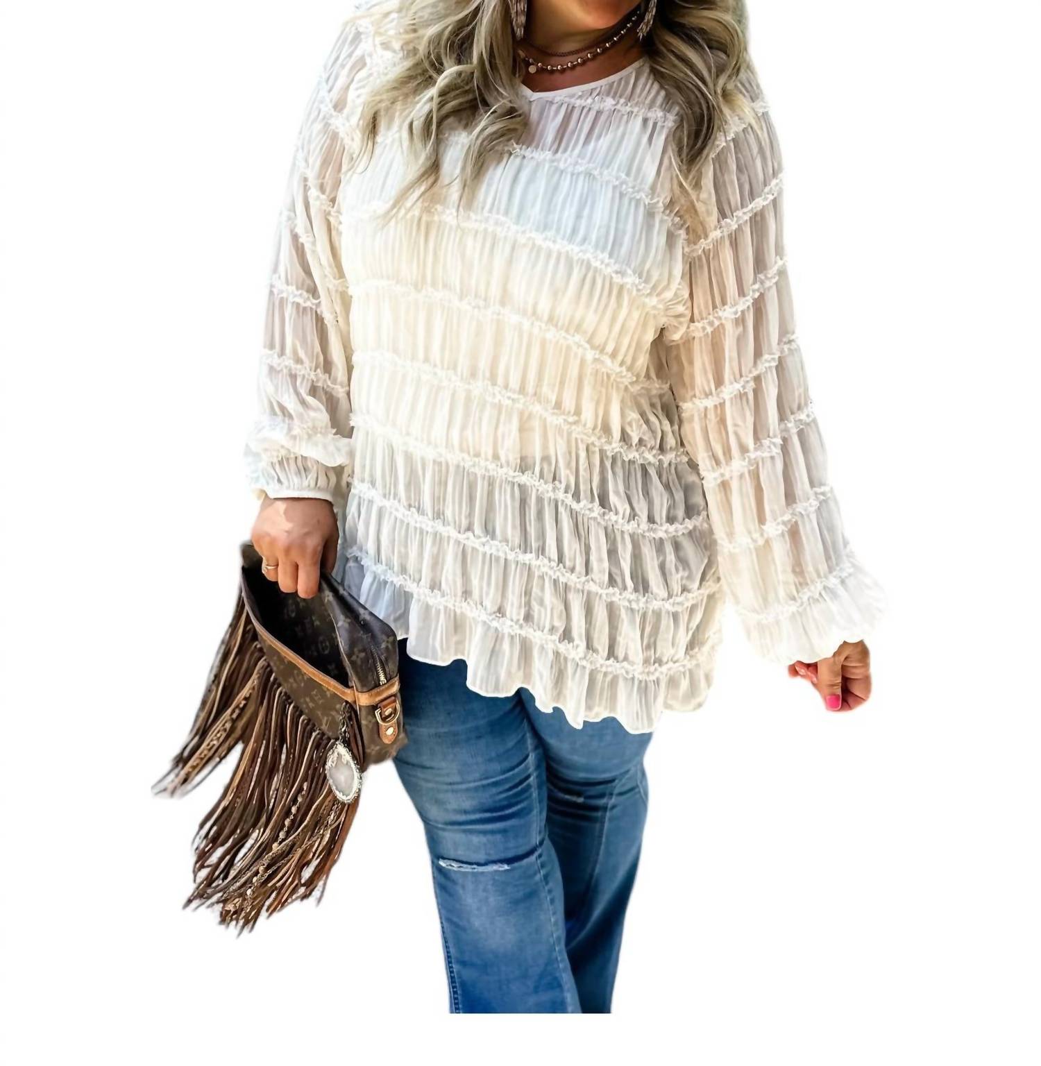 Топ Amelia цвета слоновой кости BLAKELEY
Топ Amelia цвета слоновой кости BLAKELEY