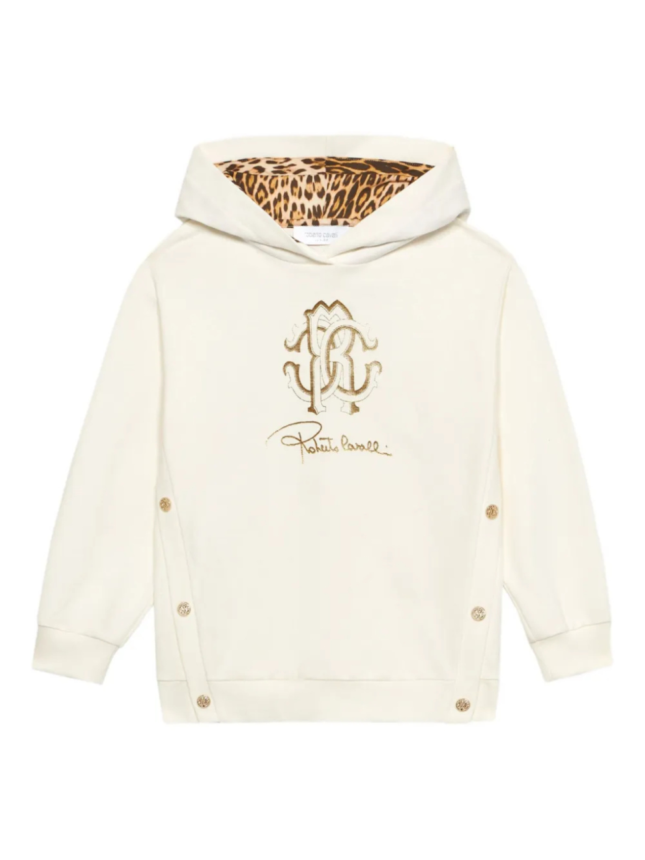 Толстовка с вышитым логотипом Roberto Cavalli Junior, белый
Толстовка с вышитым логотипом Roberto Cavalli Junior, белый