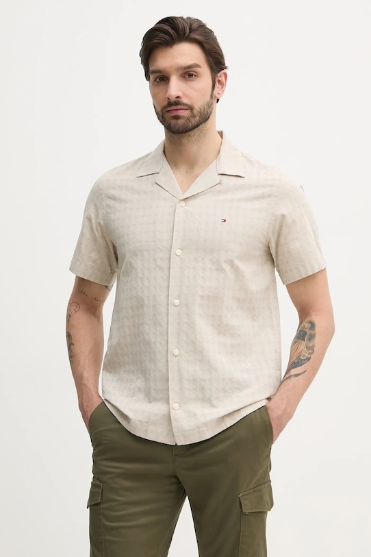 Рубашка с добавлением льна Tommy Hilfiger, бежевый
Рубашка с добавлением льна Tommy Hilfiger, бежевый