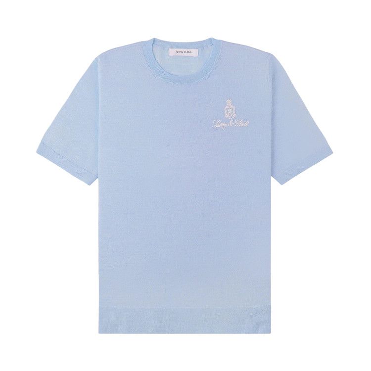Свитер Sporty & Rich Vendome Short-Sleeve Merino Sweater, Ciel
Свитер Sporty & Rich Vendome Short-Sleeve Merino Sweater, Ciel