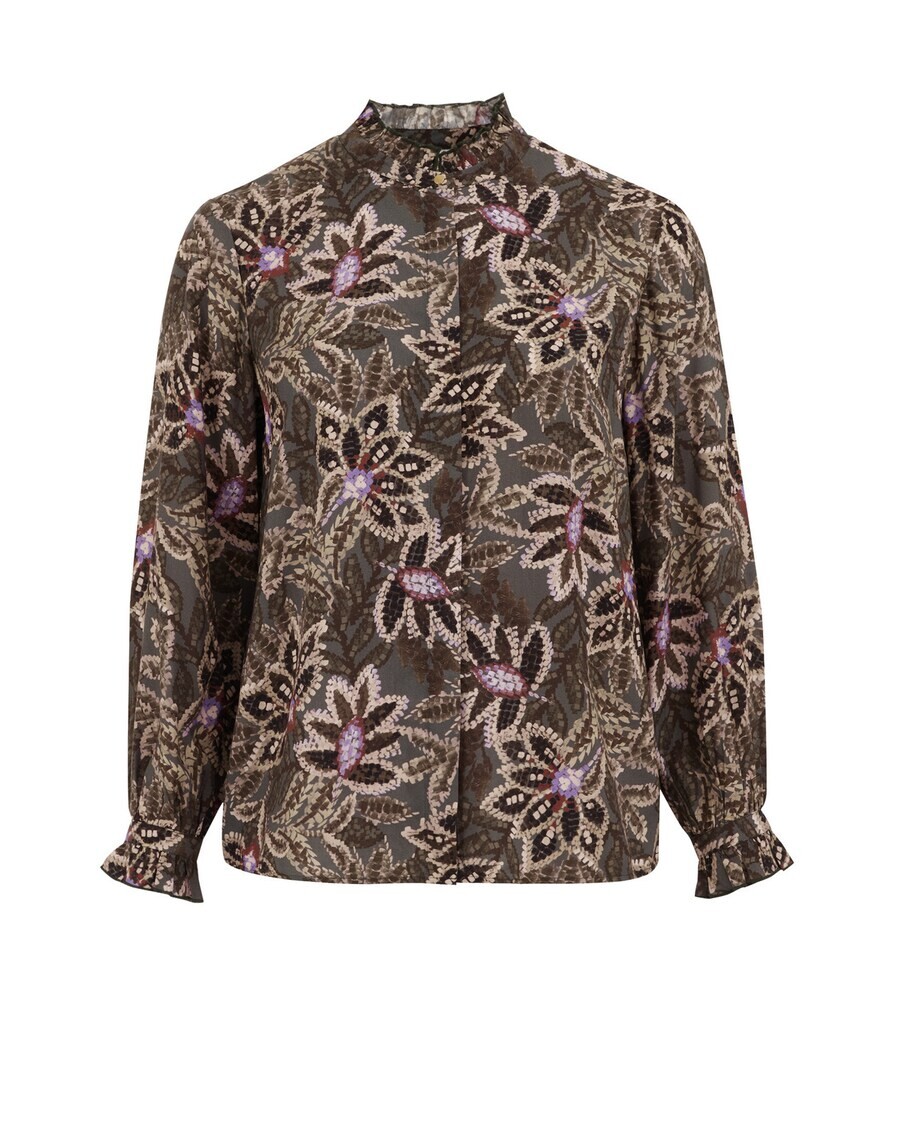 Рубашка WE Fashion Blouse, цвет mottled green 
Рубашка WE Fashion Blouse, цвет mottled green