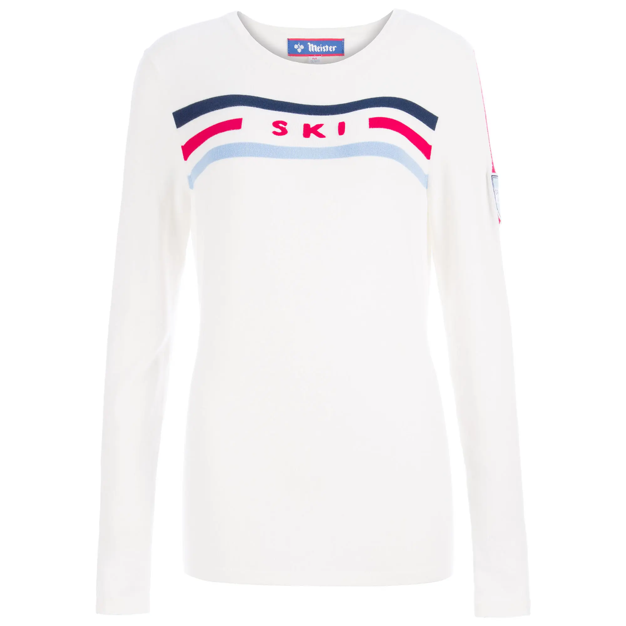 Женский горнолыжный свитер с круглым вырезом Meister, White/Navy
Женский горнолыжный свитер с круглым вырезом Meister, White/Navy