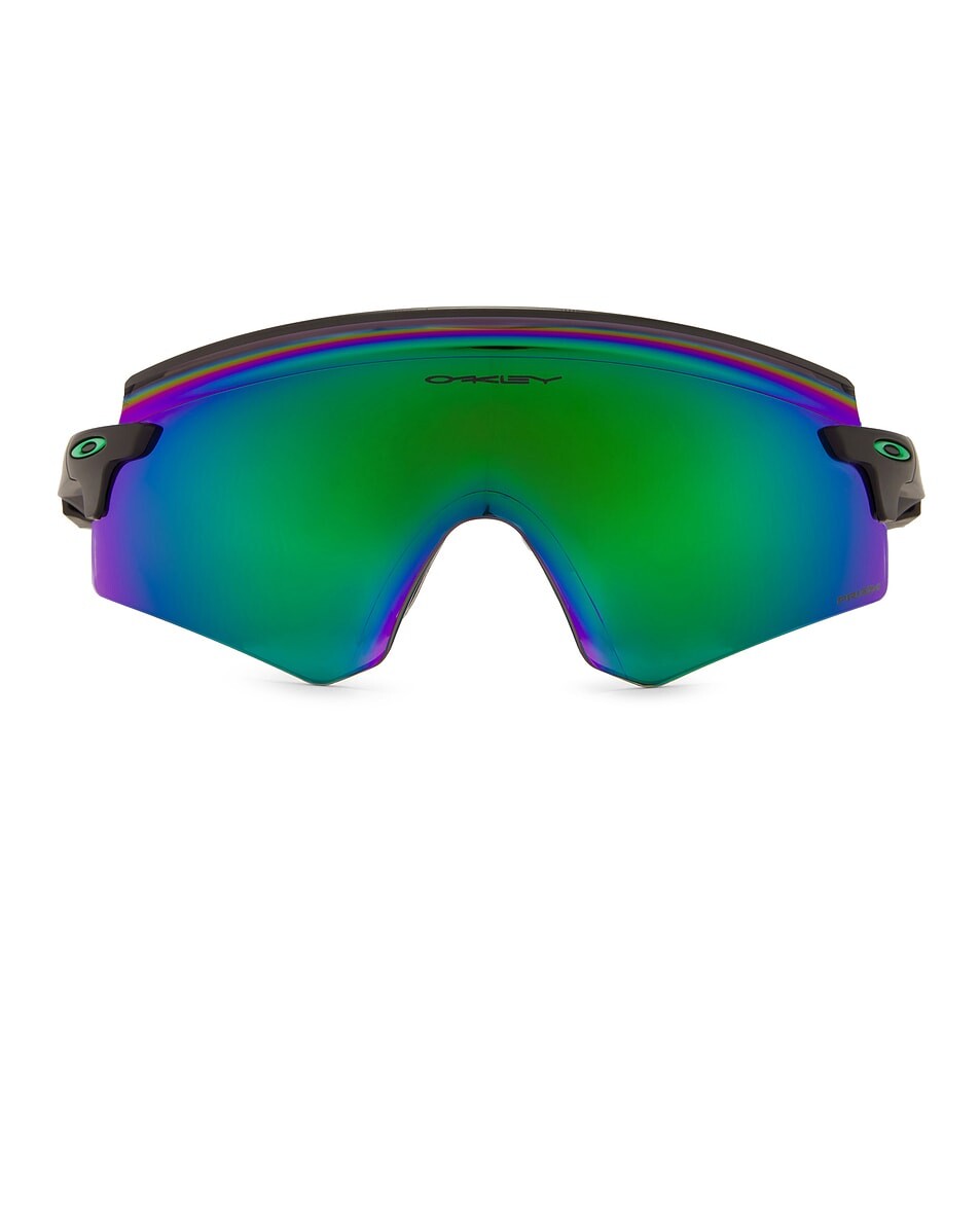 Солнцезащитные очки Encoder Oakley, черный/зеленый 
Солнцезащитные очки Encoder Oakley, черный/зеленый