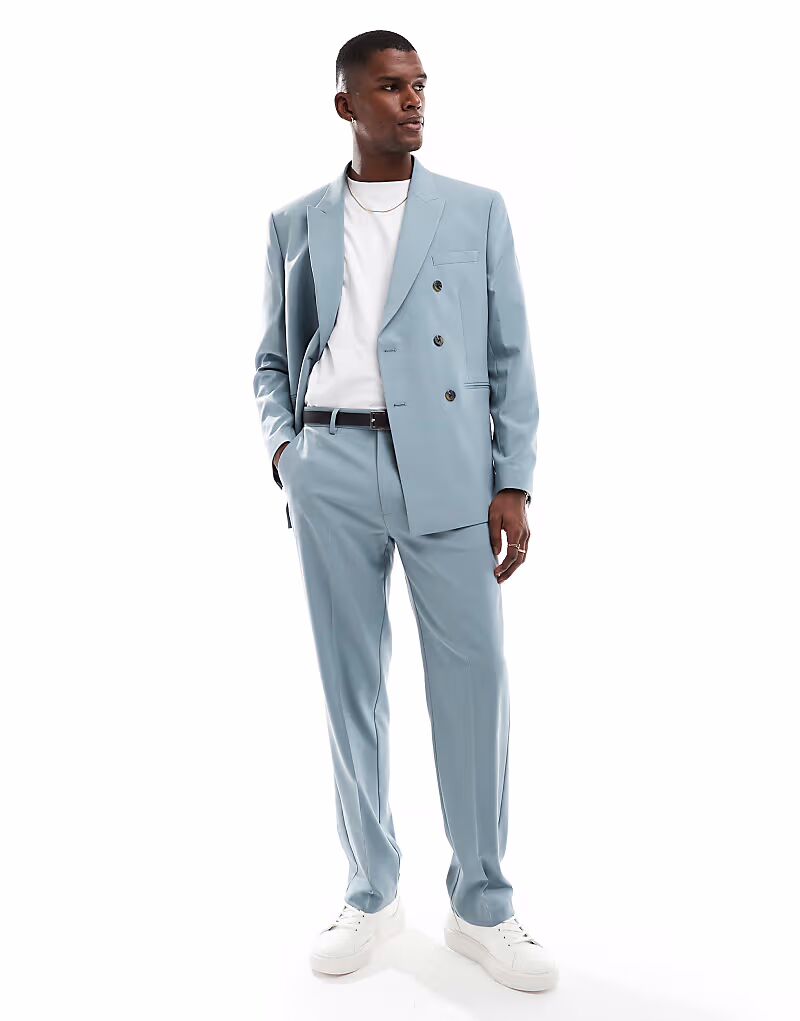 Прямые брюки светло-голубого цвета Asos Design
Прямые брюки светло-голубого цвета Asos Design