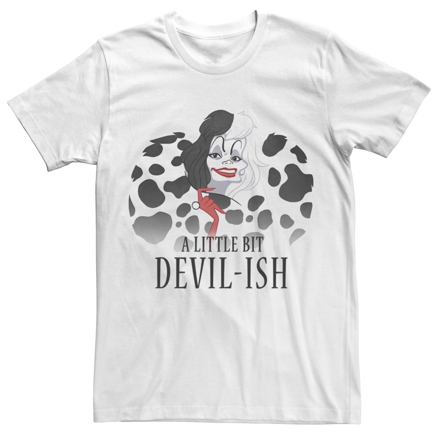 Мужская футболка Disney Cruella De Vil Little Little Devil Ish Licensed Character
Мужская футболка Disney Cruella De Vil Little Little Devil Ish Licensed Character
