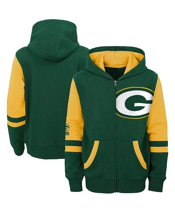 Зеленый худи с молнией во всю длину и цветными блоками Big Boys Green Bay Packers Outerstuff, зеленый
Зеленый худи с молнией во всю длину и цветными блоками Big Boys Green Bay Packers Outerstuff, зеленый