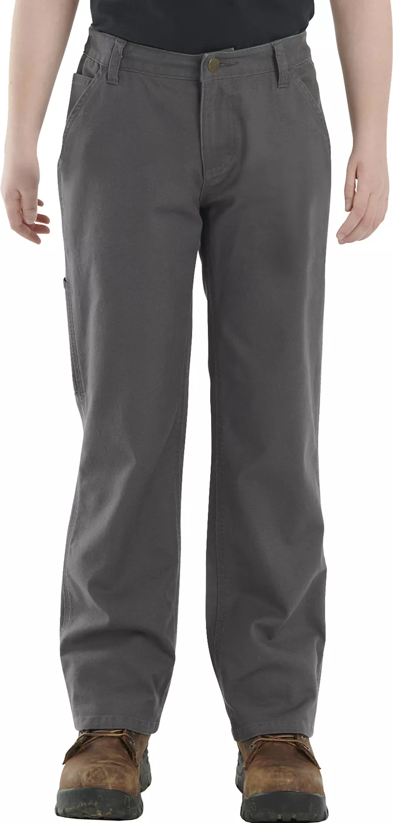 Прочные гибкие рабочие брюки свободного покроя Carhartt из парусины для мальчиков, цвет Asphalt
Прочные гибкие рабочие брюки свободного покроя Carhartt из парусины для мальчиков, цвет Asphalt