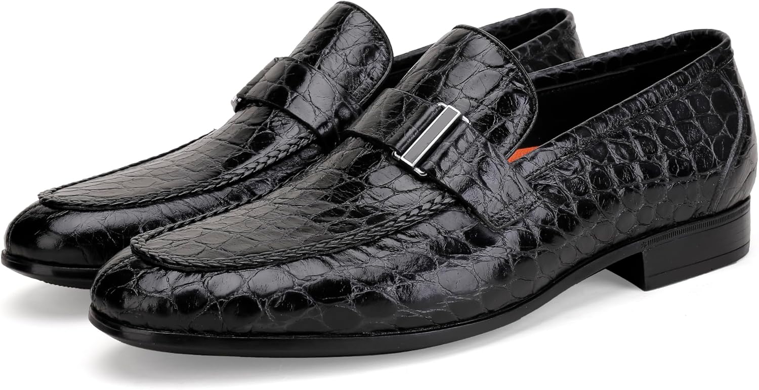 Мужские лоферы из крокодиловой кожи, черные, серые, коричневые, без шнурков, для свадеб, бизнеса, вечеринок и повседневной носки Generic
Мужские лоферы из крокодиловой кожи, черные, серые, коричневые, без шнурков, для свадеб, бизнеса, вечеринок и повседневной носки Generic