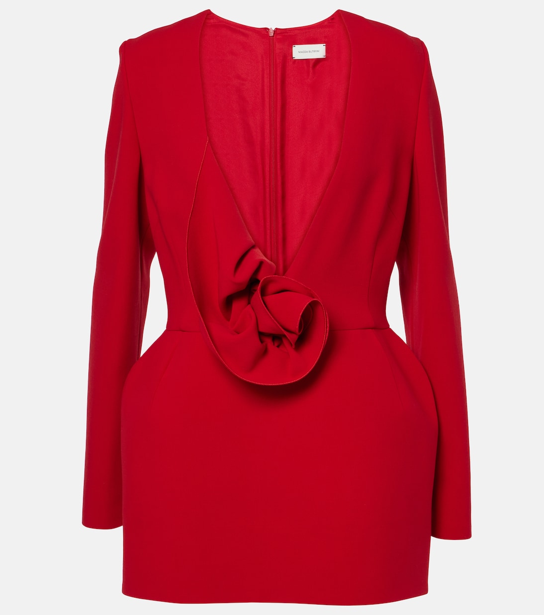 Мини-платье из смесовой шерсти с цветочной аппликацией Magda Butrym, красный
Мини-платье из смесовой шерсти с цветочной аппликацией Magda Butrym, красный