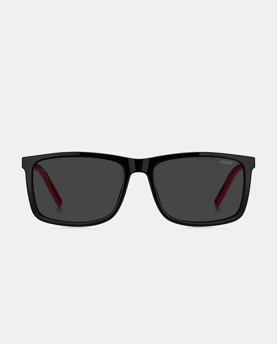 Мужские прямоугольные солнцезащитные очки из литого пластика Hugo, черный
Мужские прямоугольные солнцезащитные очки из литого пластика Hugo, черный