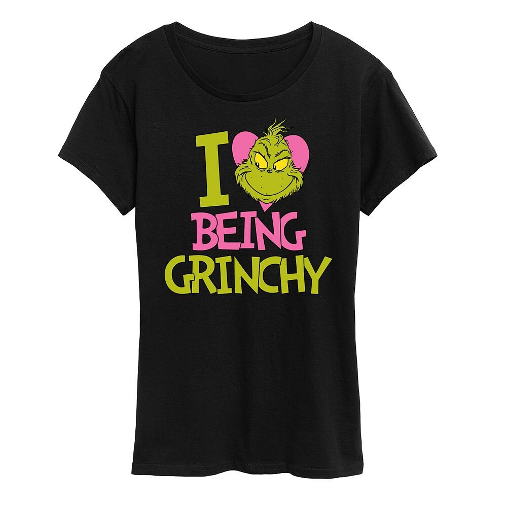 Женская футболка с рисунком Grinch I Love Being Grinchy Licensed Character, черный
Женская футболка с рисунком Grinch I Love Being Grinchy Licensed Character, черный