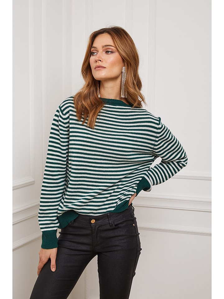 Свитер Астро в зелено-кремовом цвете Joséfine
Свитер Астро в зелено-кремовом цвете Joséfine