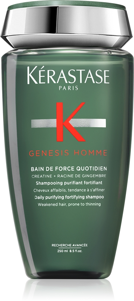 Genesis homme bain de force quotidien очищающий и питательный шампунь для слабых волос, склонных к выпадению Kérastase, vyrams 250 мл
Genesis homme bain de force quotidien очищающий и питательный шампунь для слабых волос, склонных к выпадению Kérastase, vyrams 250 мл
