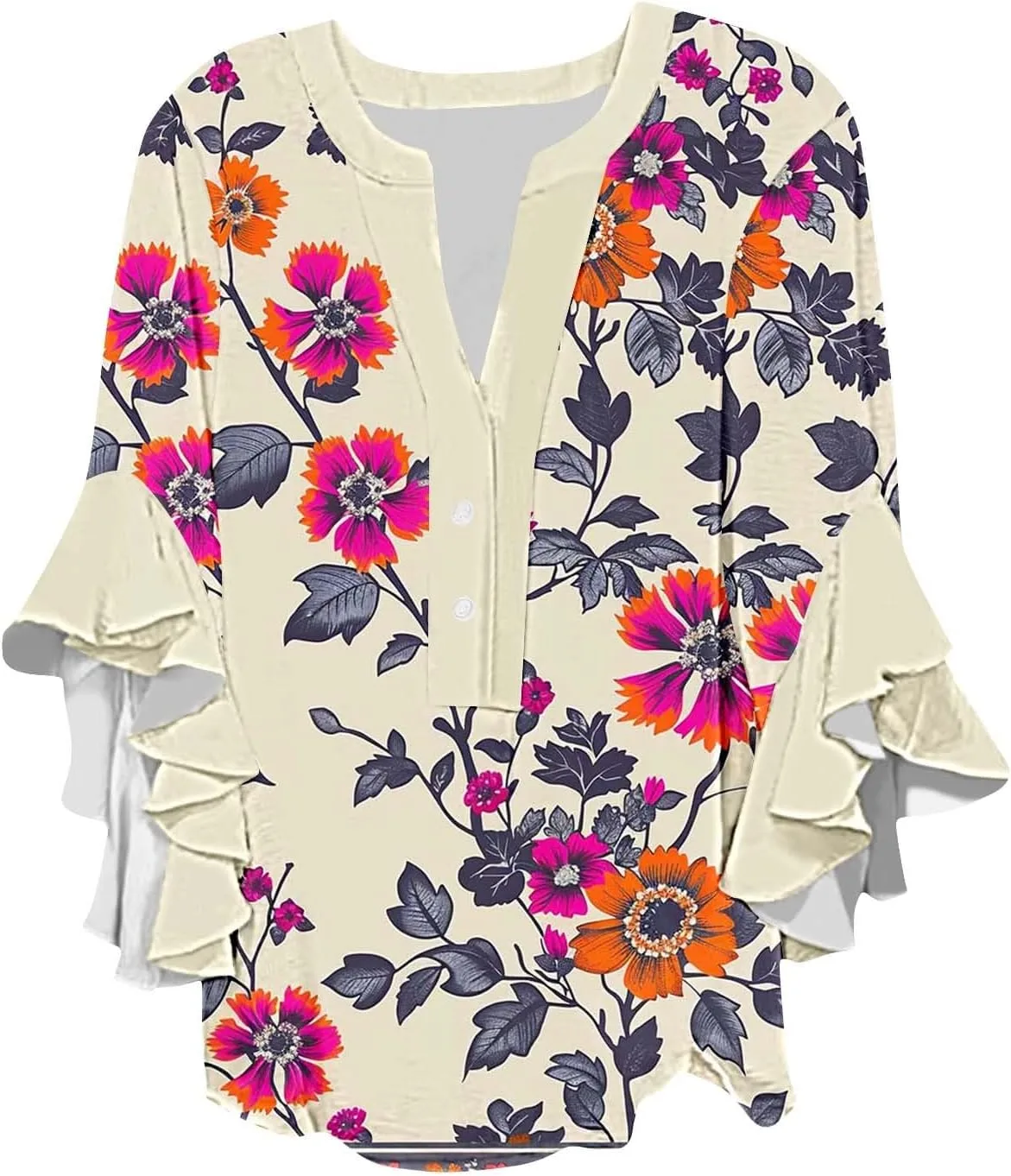 Женская блузка с V-образным вырезом и рукавом 3/4 Smxrfitk
Женская блузка с V-образным вырезом и рукавом 3/4 Smxrfitk