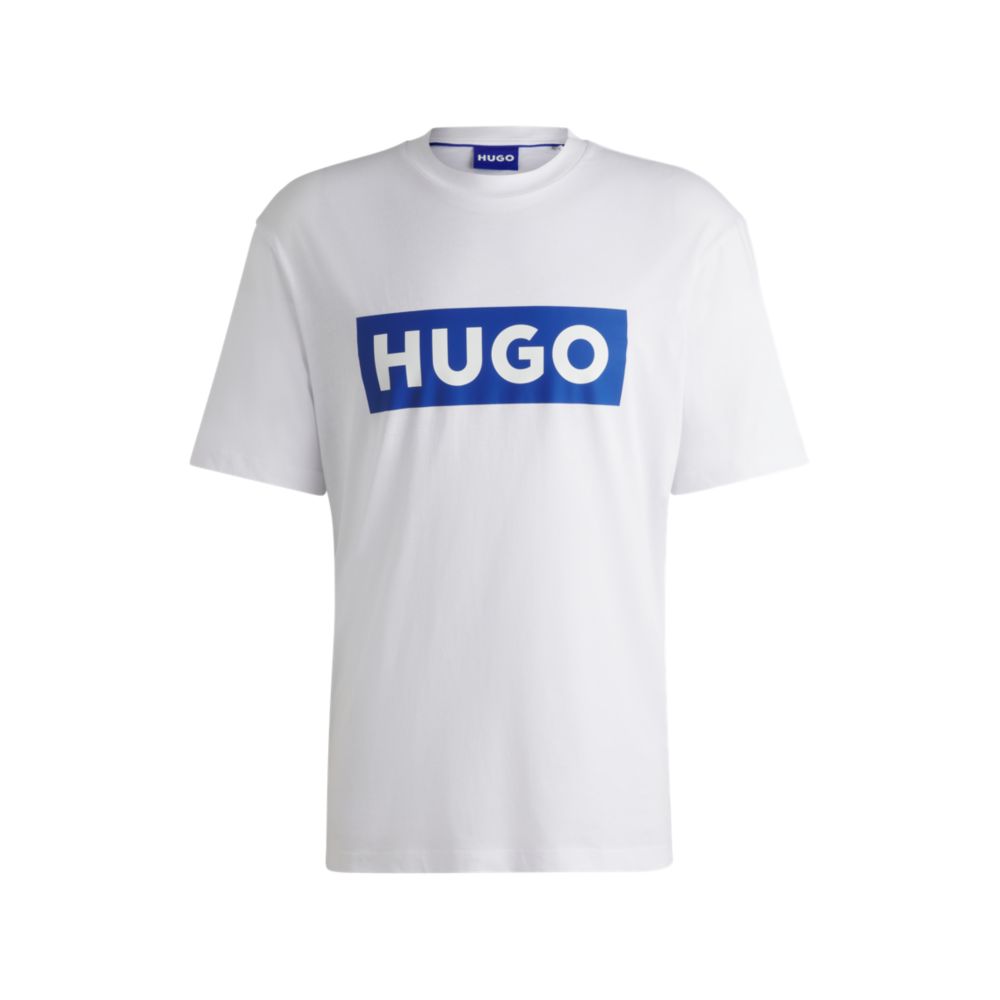 Футболка из хлопкового джерси с синим логотипом HUGO
Футболка из хлопкового джерси с синим логотипом HUGO