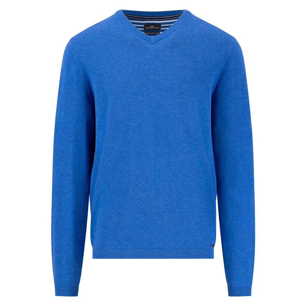 Свитер Fynch Hatton Air Cotton v neck, синий
Свитер Fynch Hatton Air Cotton v neck, синий