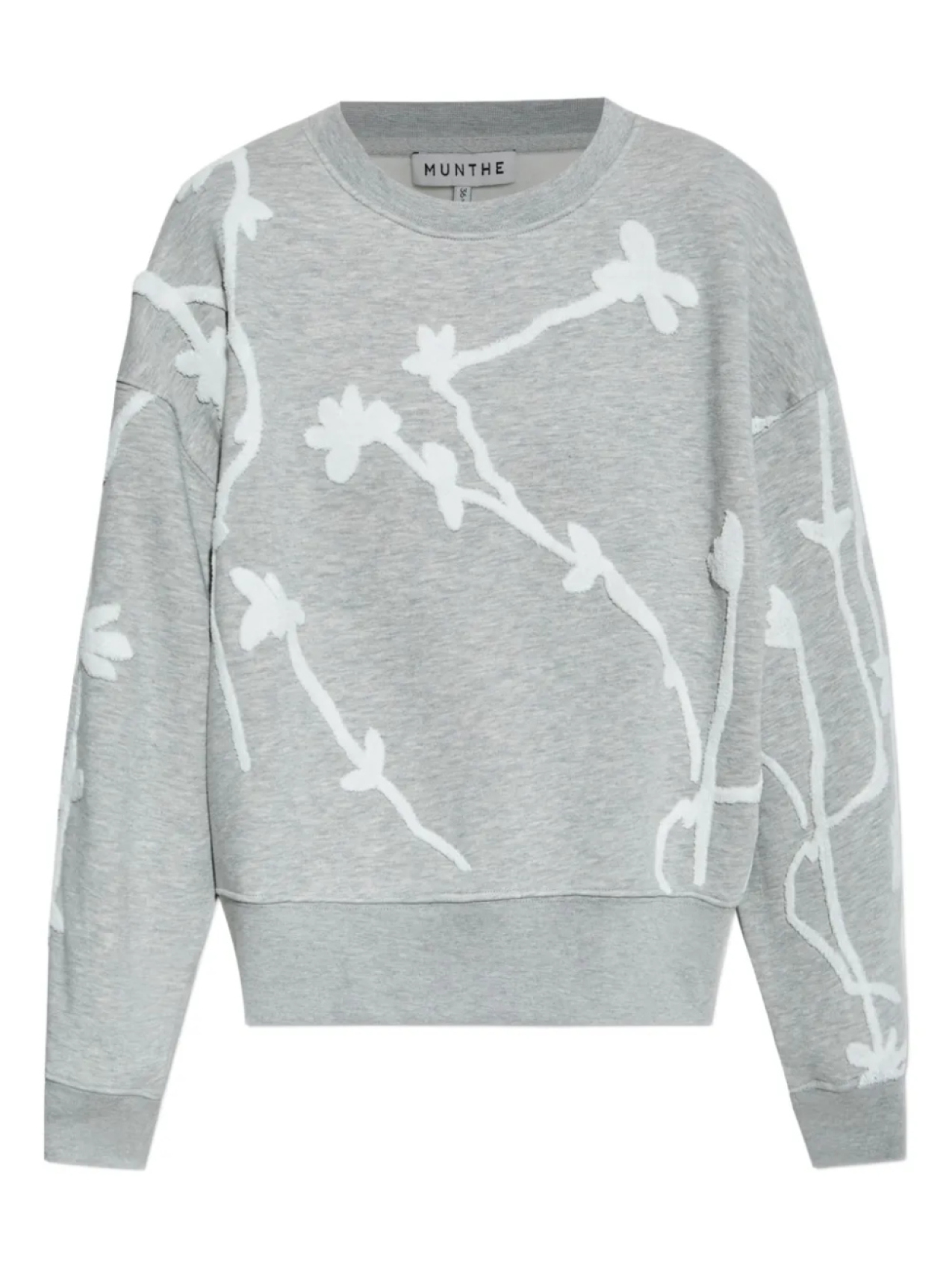 Толстовка с цветочной аппликацией MUNTHE, серый
Толстовка с цветочной аппликацией MUNTHE, серый