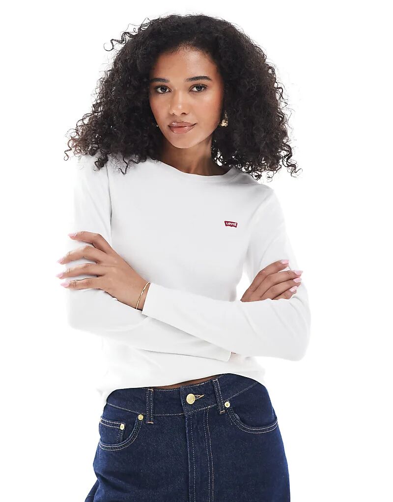 Лонгслив с длинным рукавом и логотипом Levi's, белая
Лонгслив с длинным рукавом и логотипом Levi's, белая