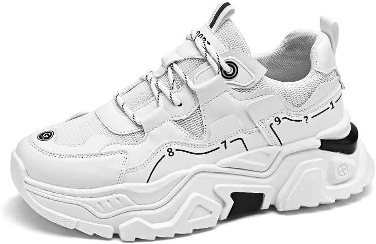 Мужские модные массивные кроссовки - верх из дышащей сетки и кожи, стильный дизайн для повседневной носки Pilluren, белый
Мужские модные массивные кроссовки - верх из дышащей сетки и кожи, стильный дизайн для повседневной носки Pilluren, белый