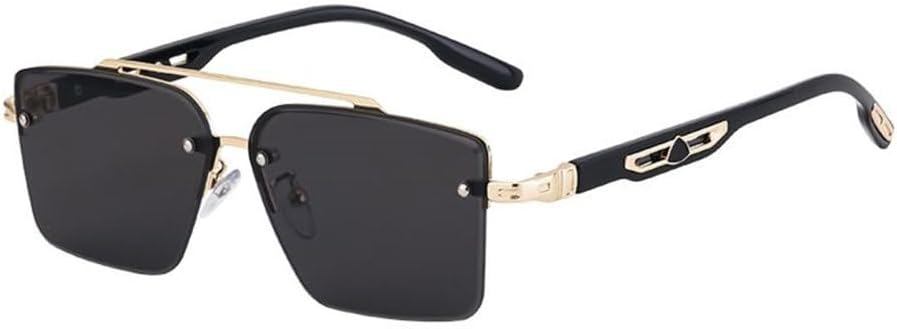 Мужские солнцезащитные очки без оправы, женские винтажные классические солнцезащитные очки, панк-очки, солнцезащитные очки с защитой от УФ-излучения UV400 TYUVIVO, C2 Gold Grey
Мужские солнцезащитные очки без оправы, женские винтажные классические солнцезащитные очки, панк-очки, солнцезащитные очки с защитой от УФ-излучения UV400 TYUVIVO, C2 Gold Grey