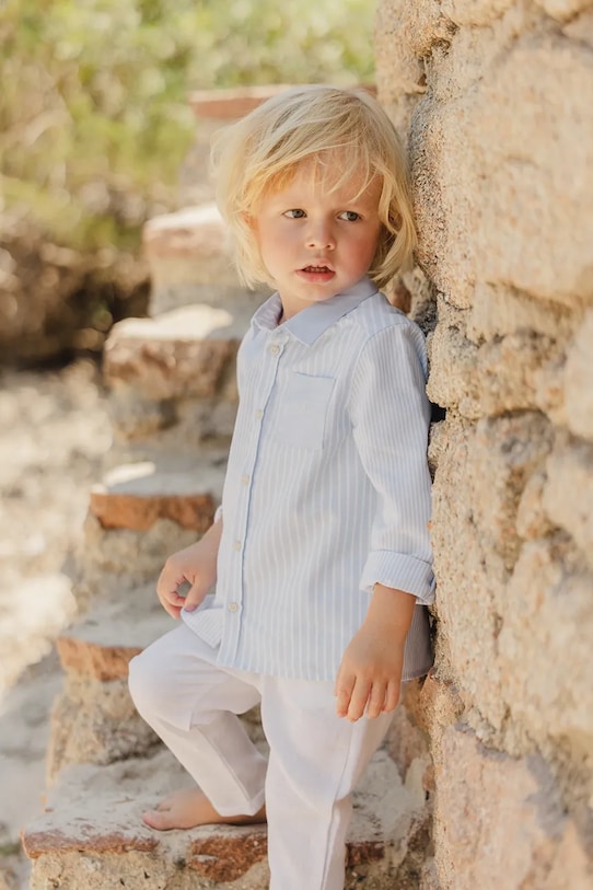 Детская хлопковая рубашка Tartine Et Chocolat, синий
Детская хлопковая рубашка Tartine Et Chocolat, синий