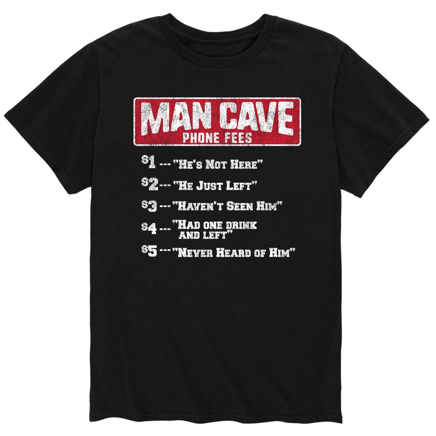 Мужская футболка Man Cave Phone Fees Licensed Character
Мужская футболка Man Cave Phone Fees Licensed Character