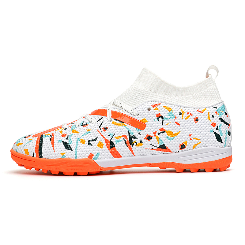 Футбольные бутсы детские с высоким дышащим верхом и защитой от ударов для подростков CAMKIDS, белый/оранжевый
Футбольные бутсы детские с высоким дышащим верхом и защитой от ударов для подростков CAMKIDS, белый/оранжевый