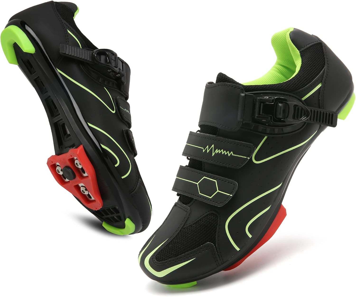 Велосипедные шоссейные туфли Vicogn для мужчин и женщин, совместимые с педалями Peloton для домашнего велосипеда, с креплениями Look Delta, предустановленными для зажима, зеленый
Велосипедные шоссейные туфли Vicogn для мужчин и женщин, совместимые с педалями Peloton для домашнего велосипеда, с креплениями Look Delta, предустановленными для зажима, зеленый